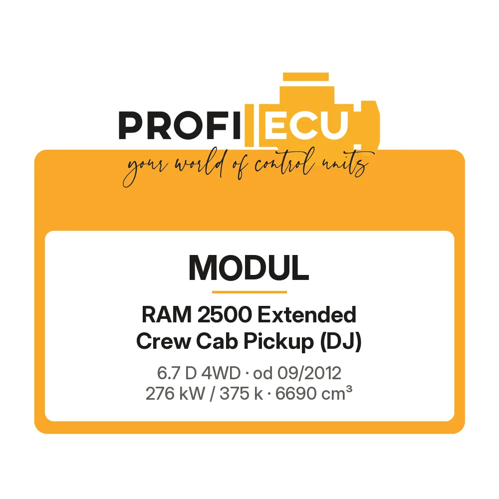 Etiketa ProfiECU: Modul pro RAM 2500 Extended Crew Cab Pickup 6.7 D 4WD 276 kW