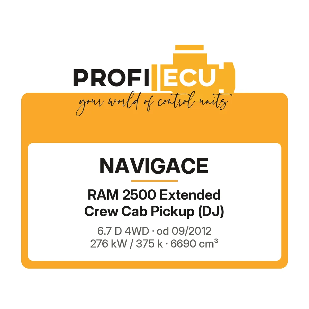 Etiketa ProfiECU: Navigace pro RAM 2500 Extended Crew Cab Pickup 6.7 D 4WD 276 kW