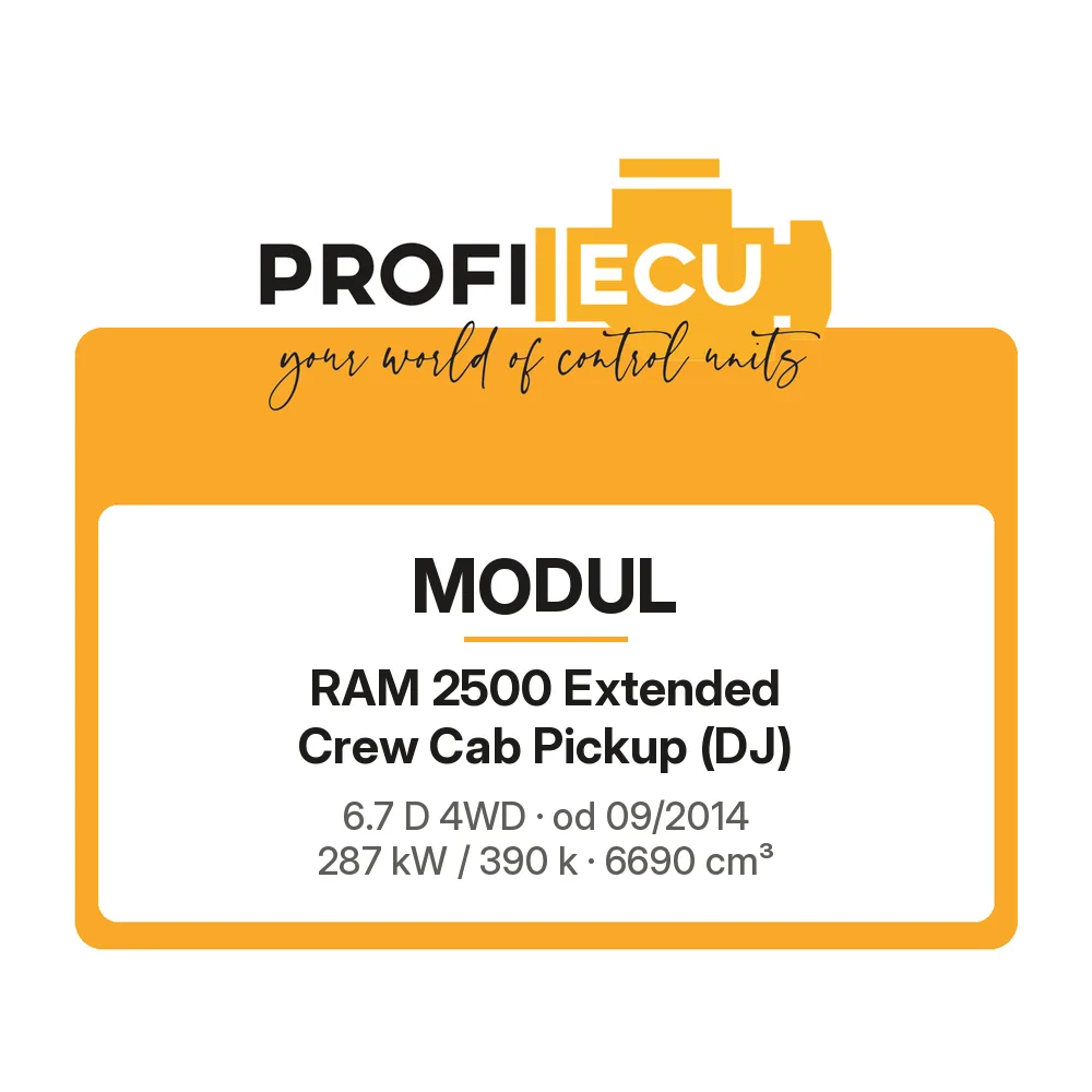 Etiketa ProfiECU: Modul pro RAM 2500 Extended Crew Cab Pickup 6.7 D 4WD 287 kW