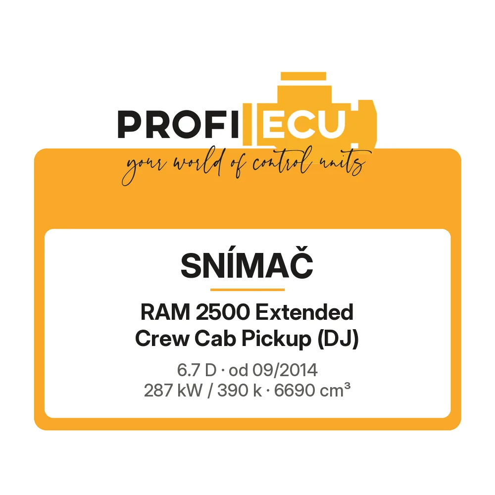 Etiketa ProfiECU: Snímač pro RAM 2500 Extended Crew Cab Pickup 6.7 D 287 kW