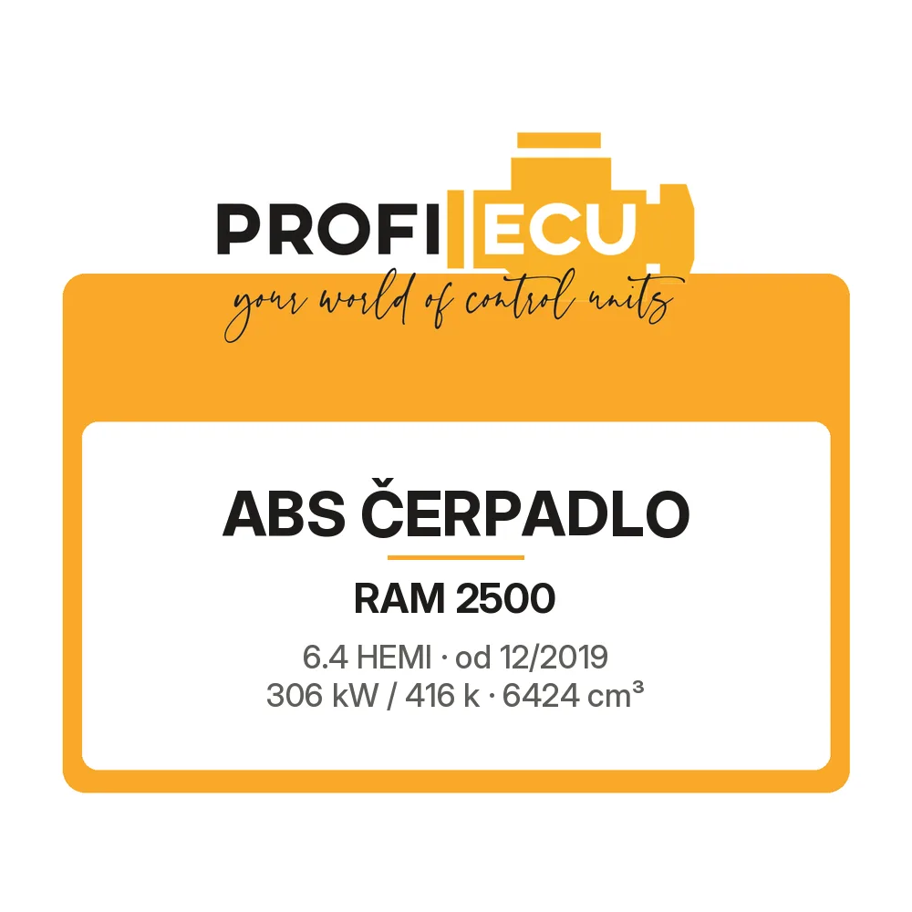 Etiketa ProfiECU: ABS čerpadlo pro RAM 2500 6.4 HEMI 306 kW