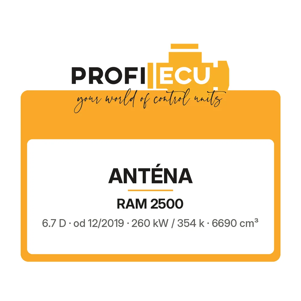 Etiketa ProfiECU: Anténa pro RAM 2500 6.7 D 260 kW