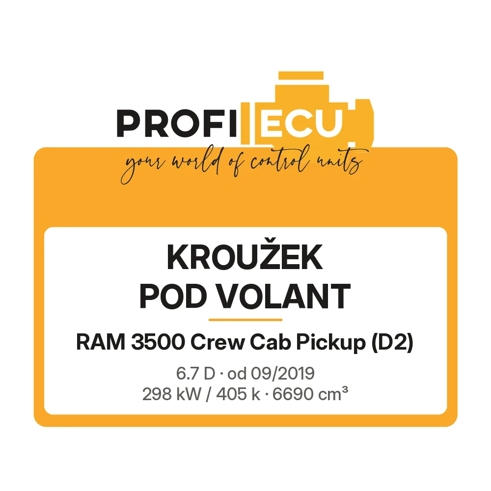 Etiketa ProfiECU: Kroužek pod volant pro RAM 3500 Crew Cab Pickup 6.7 D 298 kW