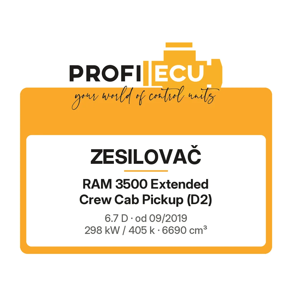 Etiketa ProfiECU: Zesilovač pro RAM 3500 Extended Crew Cab Pickup 6.7 D 298 kW