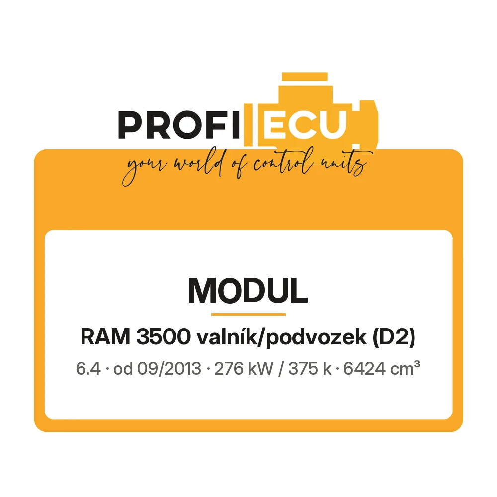 Etiketa ProfiECU: Modul pro RAM 3500 valník/podvozek 6.4 276 kW