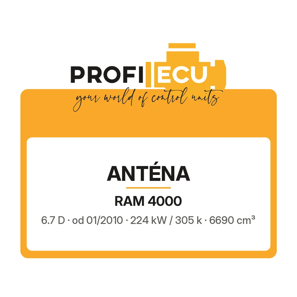 Etiketa ProfiECU: Anténa pro RAM 4000 6.7 D 224 kW