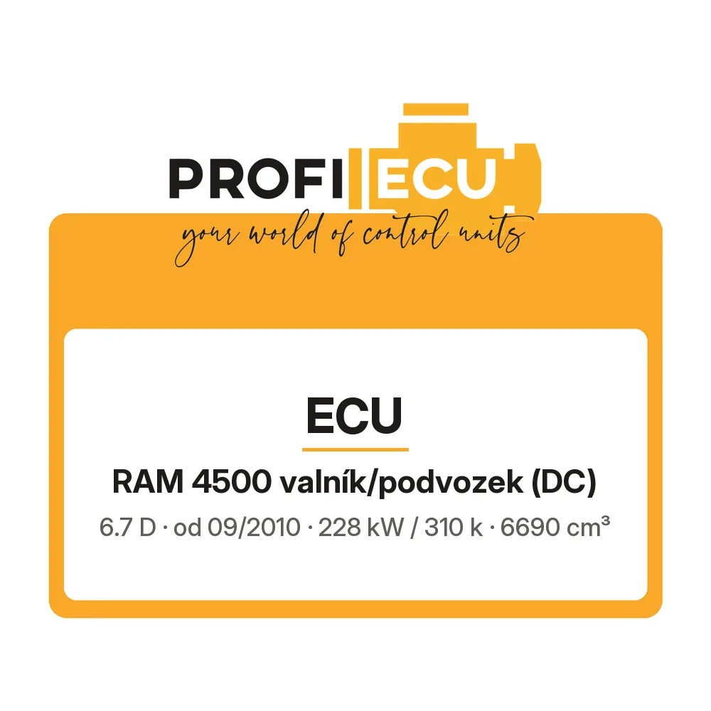 Etiketa ProfiECU: ECU pro RAM 4500 valník/podvozek 6.7 D 228 kW