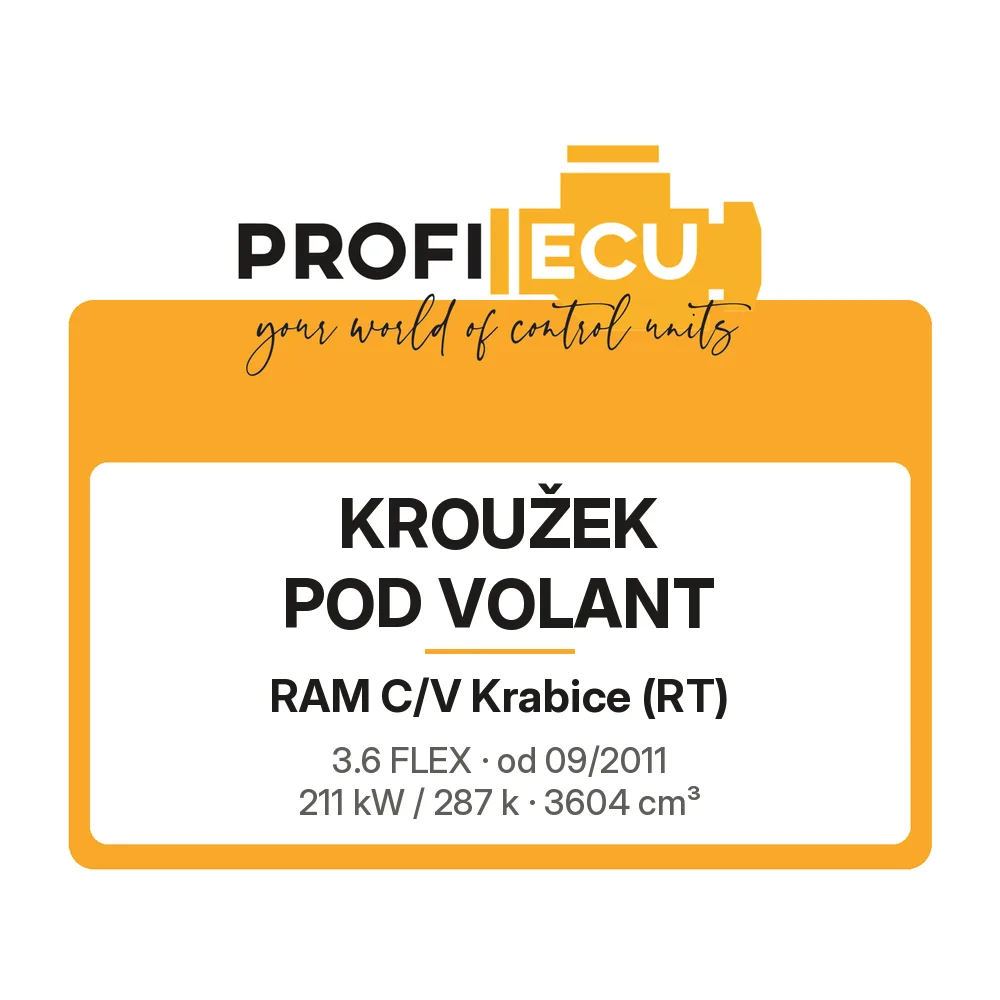 Etiketa ProfiECU: Kroužek pod volant pro RAM C/V Krabice 3.6 FLEX 211 kW
