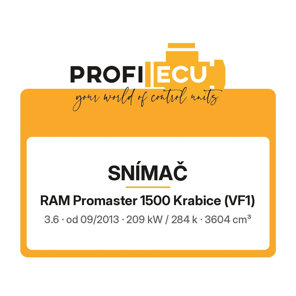Etiketa ProfiECU: Snímač pro RAM Promaster 1500 Krabice 3.6 209 kW