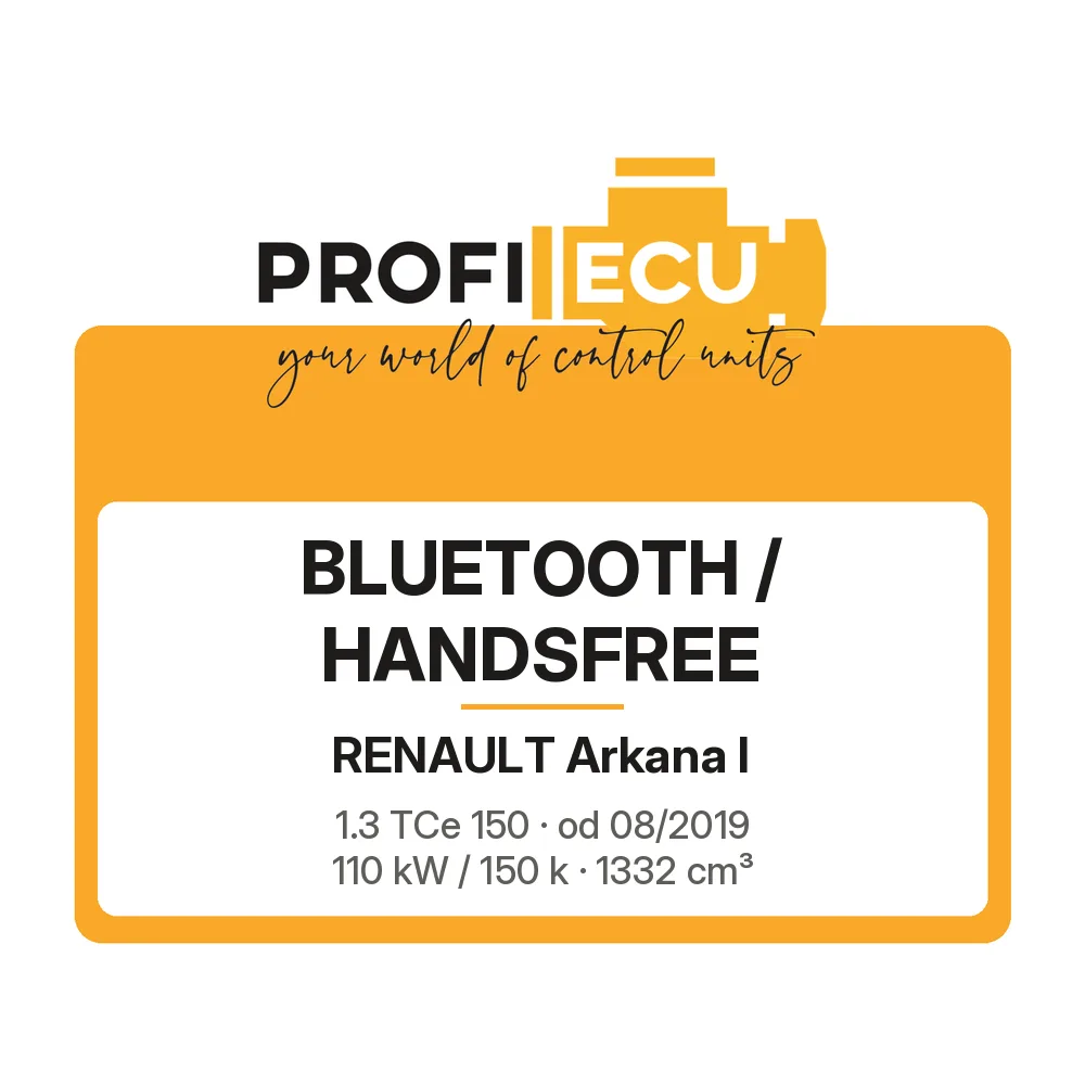 Etiketa ProfiECU: Bluetooth / Handsfree pro Renault Arkana I 1.3 TCe 150 110 kW