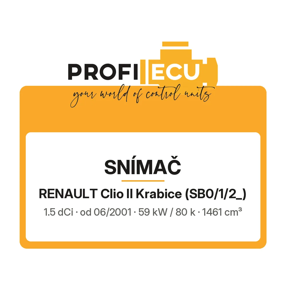 Etiketa ProfiECU: Snímač pro Renault Clio II Krabice 1.5 dCi 59 kW
