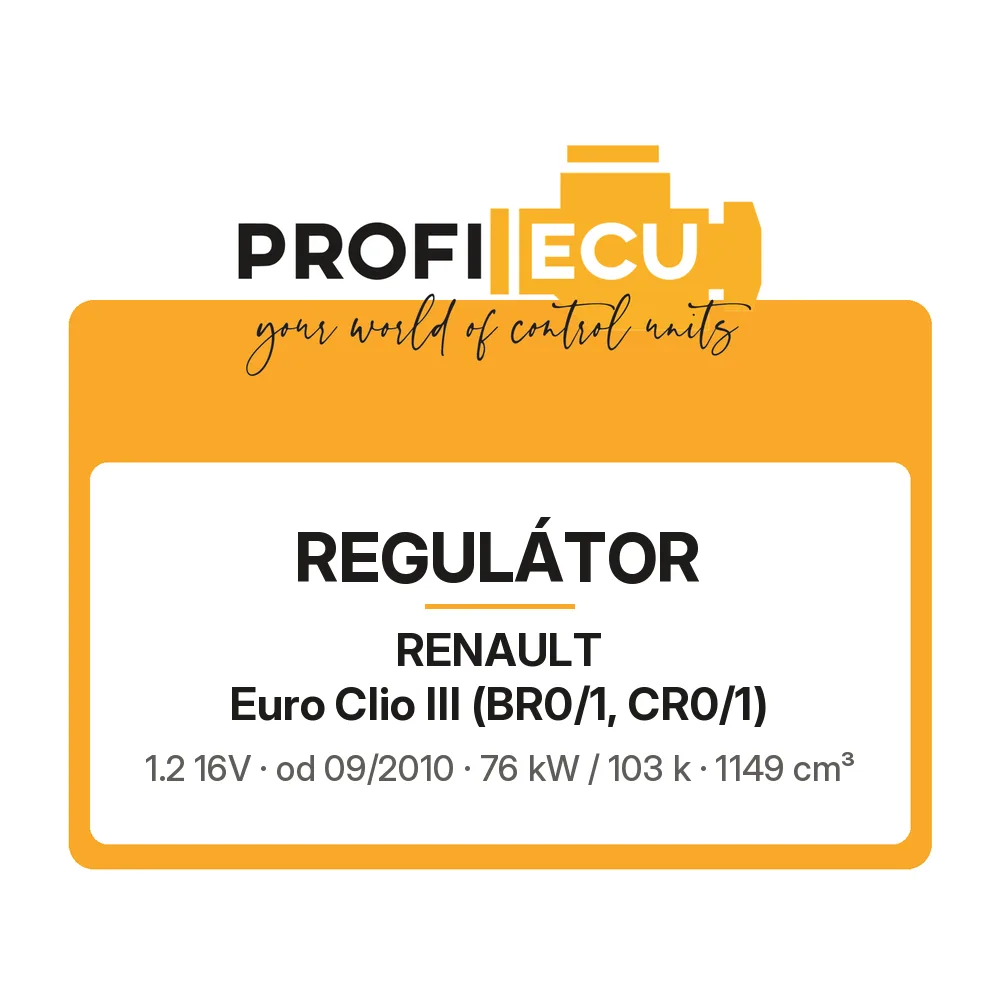 Etiketa ProfiECU: Regulátor pro Renault Euro Clio III 1.2 16V 76 kW