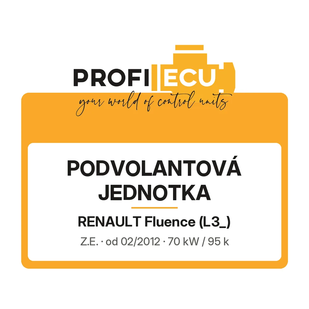 Etiketa ProfiECU: Podvolantová jednotka pro Renault Fluence Z.E.