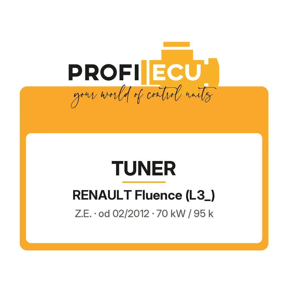 Etiketa ProfiECU: Tuner pro Renault Fluence Z.E.