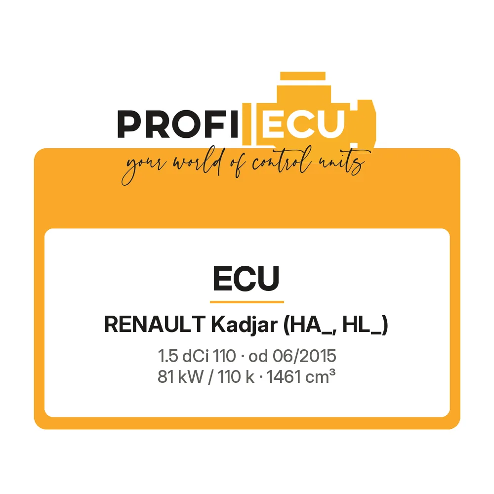 Etiketa ProfiECU: ECU pro Renault Kadjar 1.5 dCi 110 81 kW