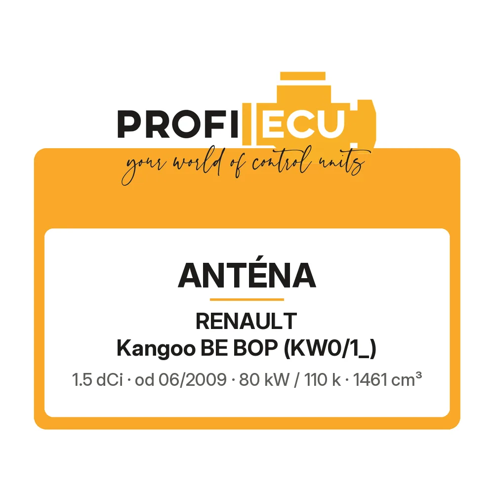 Etiketa ProfiECU: Anténa pro Renault Kangoo BE BOP 1.5 dCi 80 kW