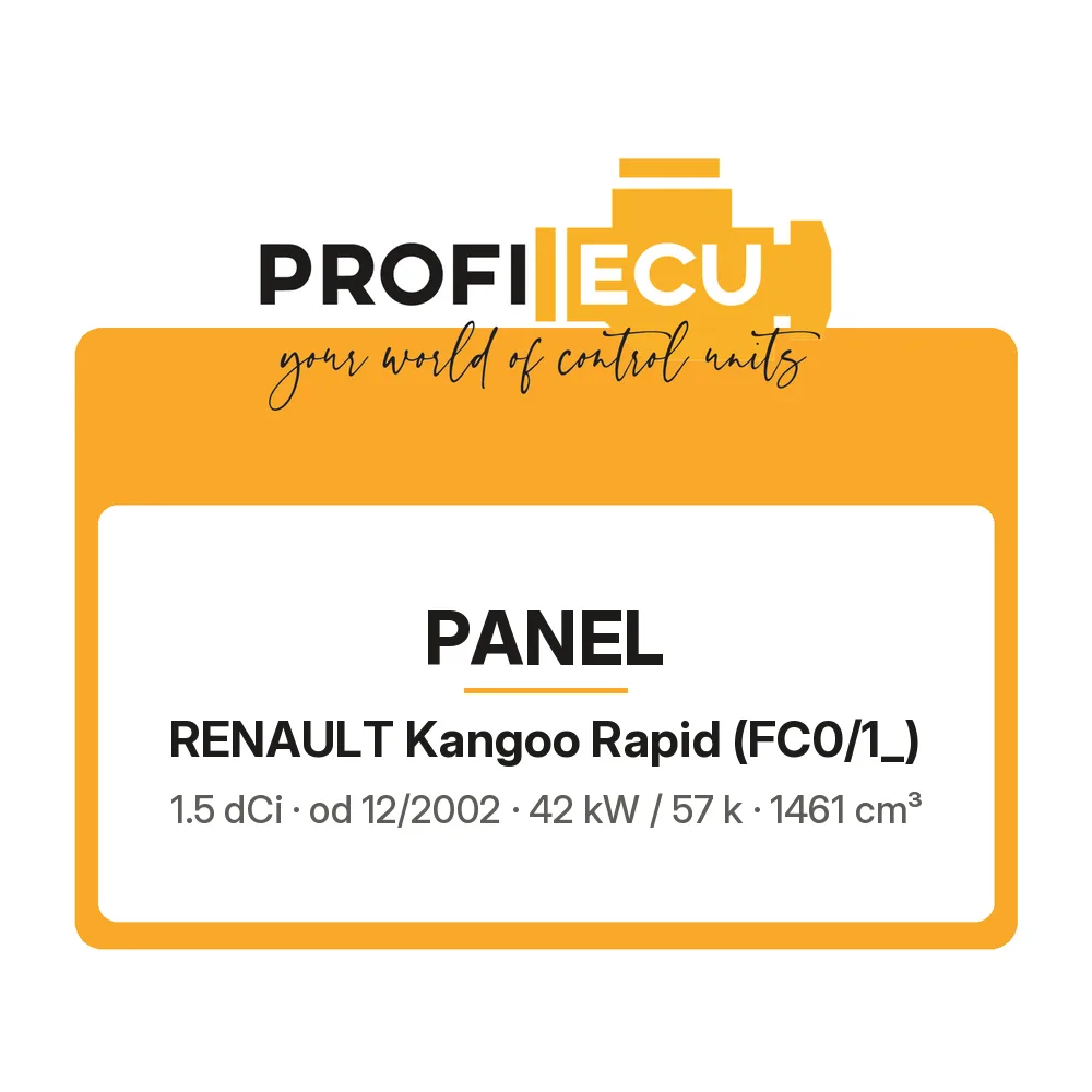 Etiketa ProfiECU: Panel pro Renault Kangoo Rapid 1.5 dCi 42 kW