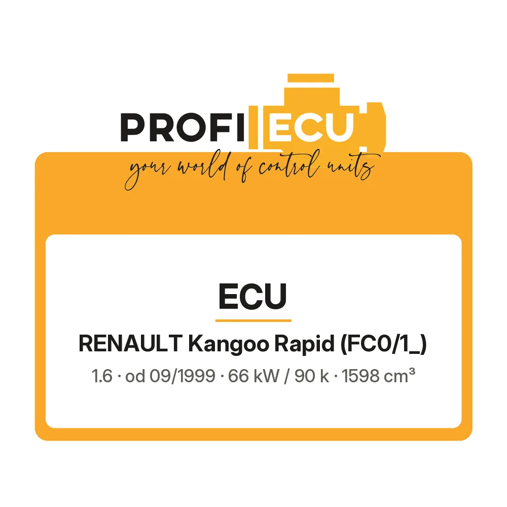 Etiketa ProfiECU: ECU pro Renault Kangoo Rapid 1.6 66 kW
