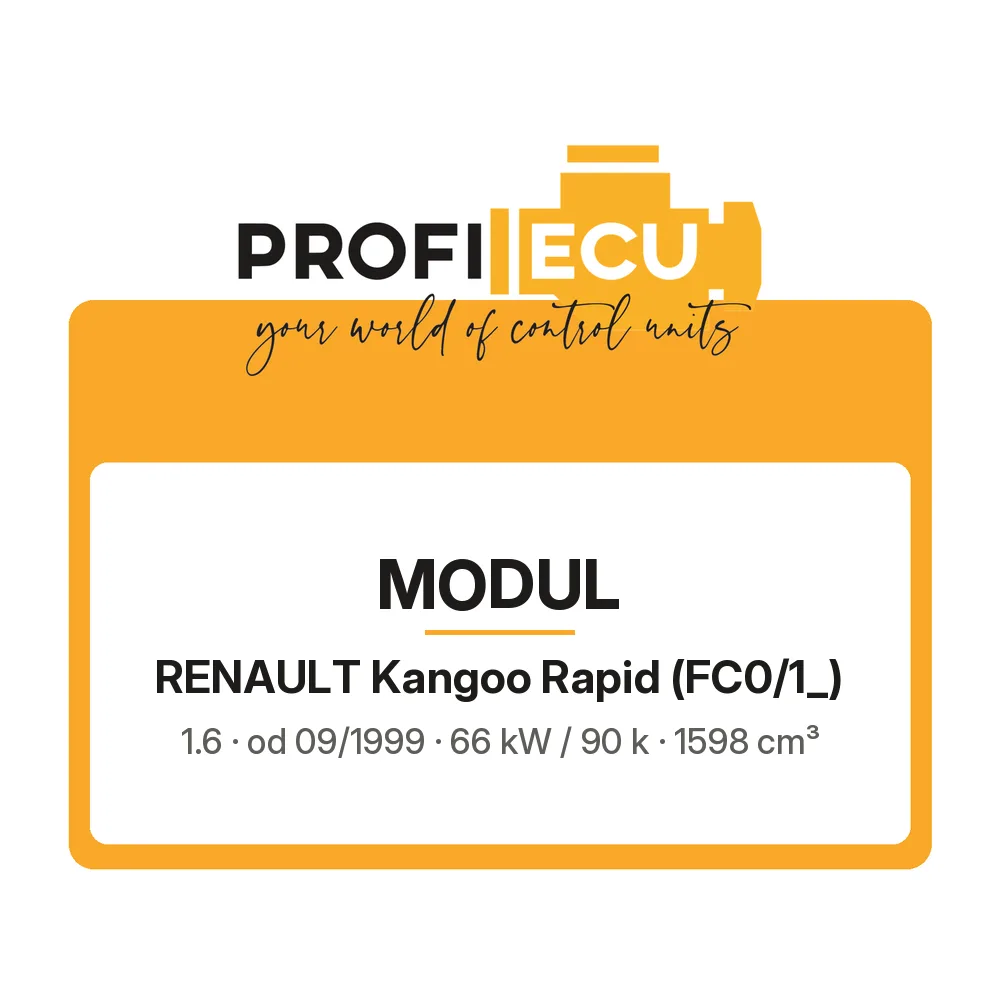 Etiketa ProfiECU: Modul pro Renault Kangoo Rapid 1.6 66 kW