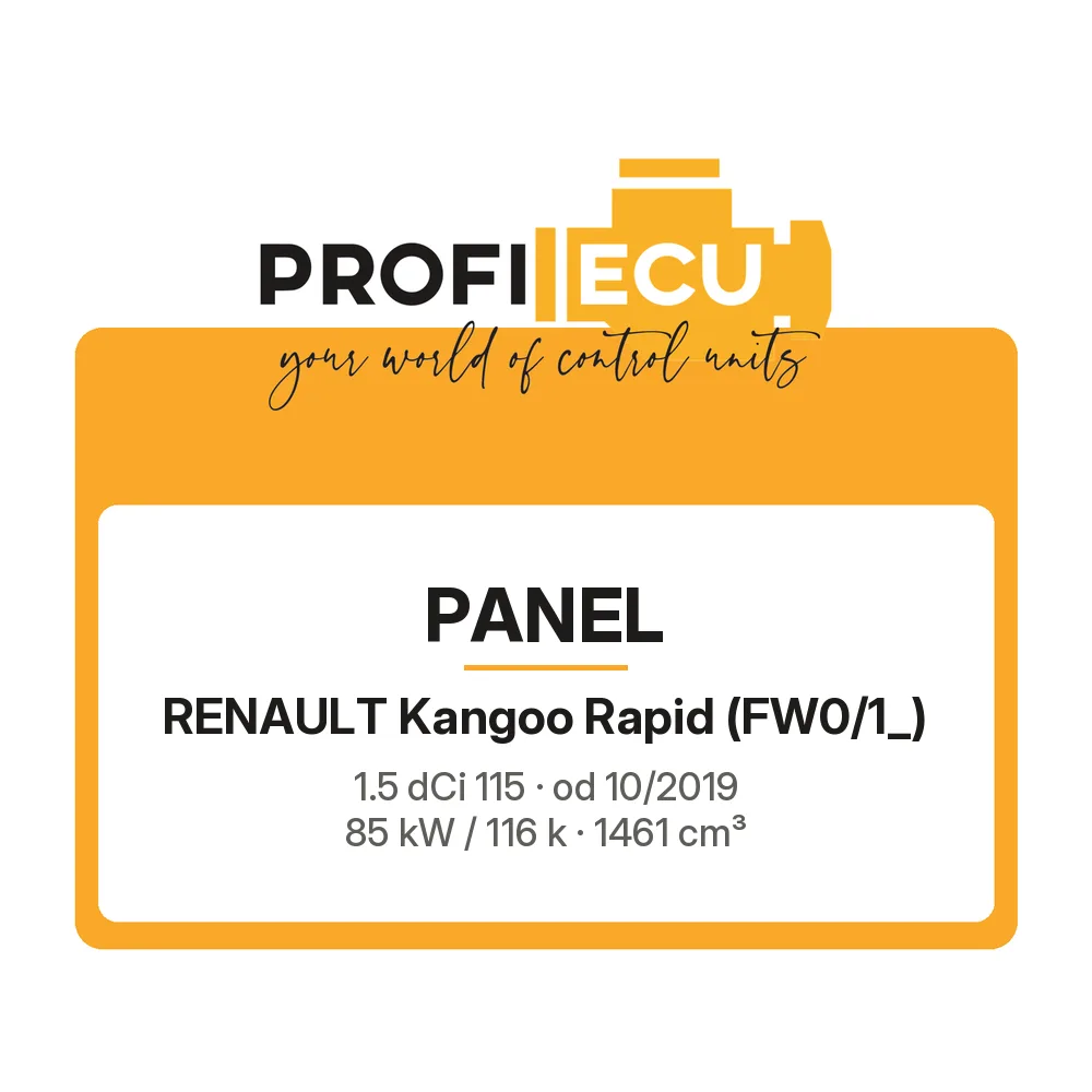 Etiketa ProfiECU: Panel pro Renault Kangoo Rapid 1.5 dCi 115 85 kW