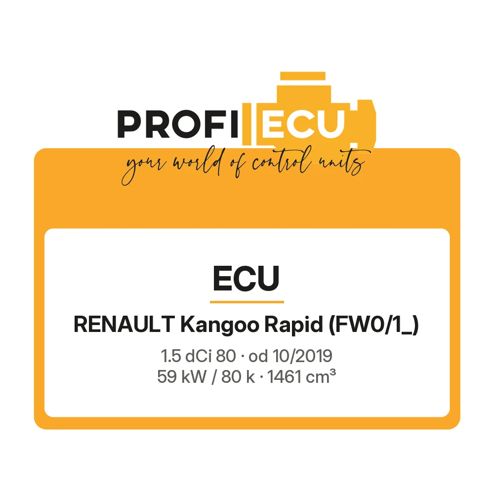 Etiketa ProfiECU: ECU pro Renault Kangoo Rapid 1.5 dCi 80 59 kW