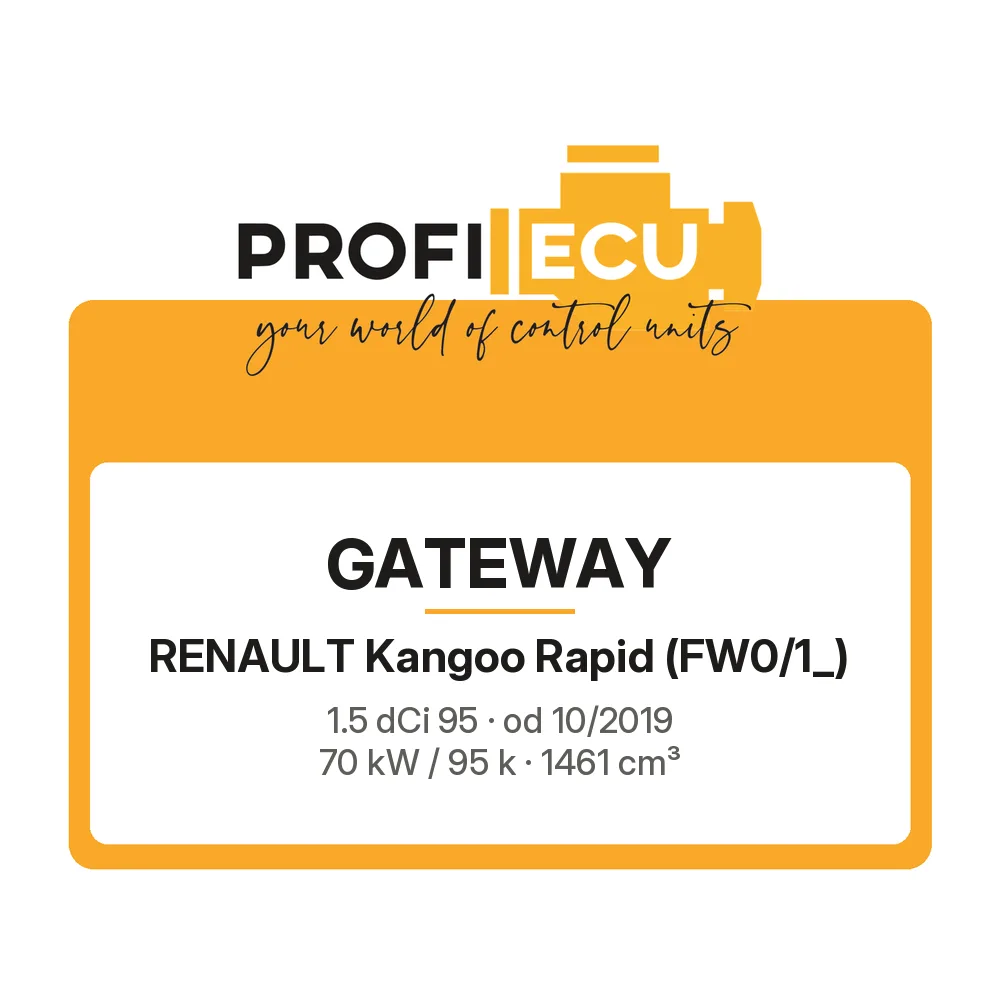 Etiketa ProfiECU: GATEWAY pro Renault Kangoo Rapid 1.5 dCi 95 70 kW