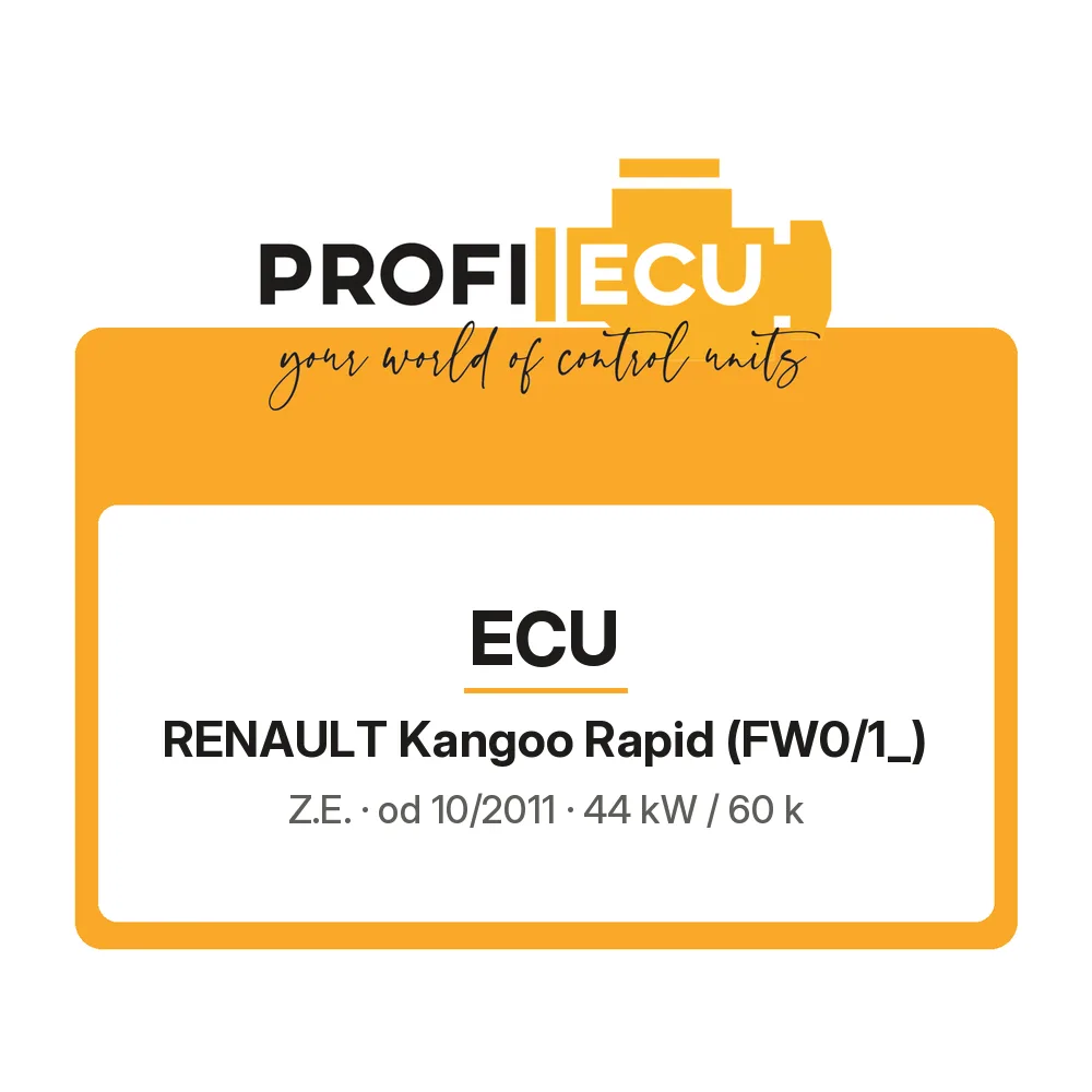 Etiketa ProfiECU: ECU pro Renault Kangoo Rapid Z.E.