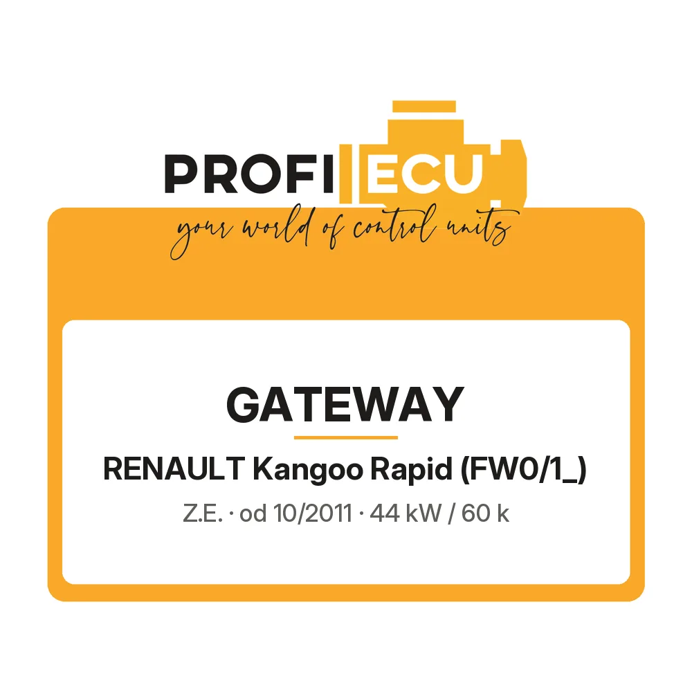 Etiketa ProfiECU: GATEWAY pro Renault Kangoo Rapid Z.E.
