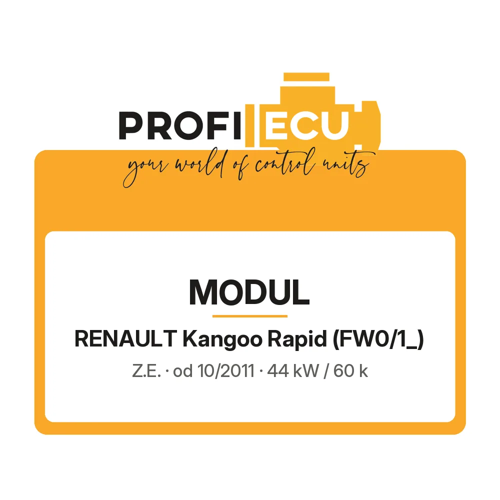 Etiketa ProfiECU: Modul pro Renault Kangoo Rapid Z.E.