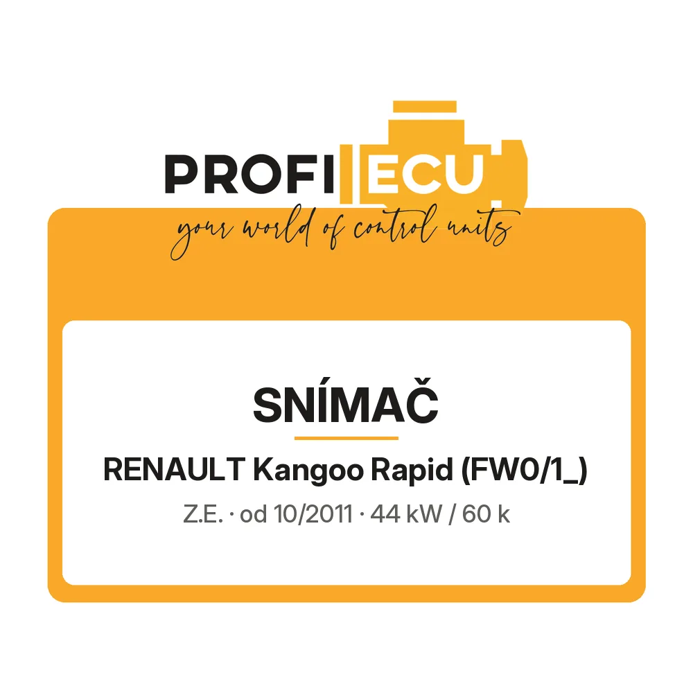 Etiketa ProfiECU: Snímač pro Renault Kangoo Rapid Z.E.