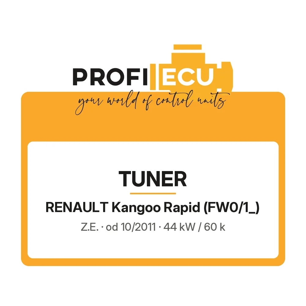 Etiketa ProfiECU: Tuner pro Renault Kangoo Rapid Z.E.