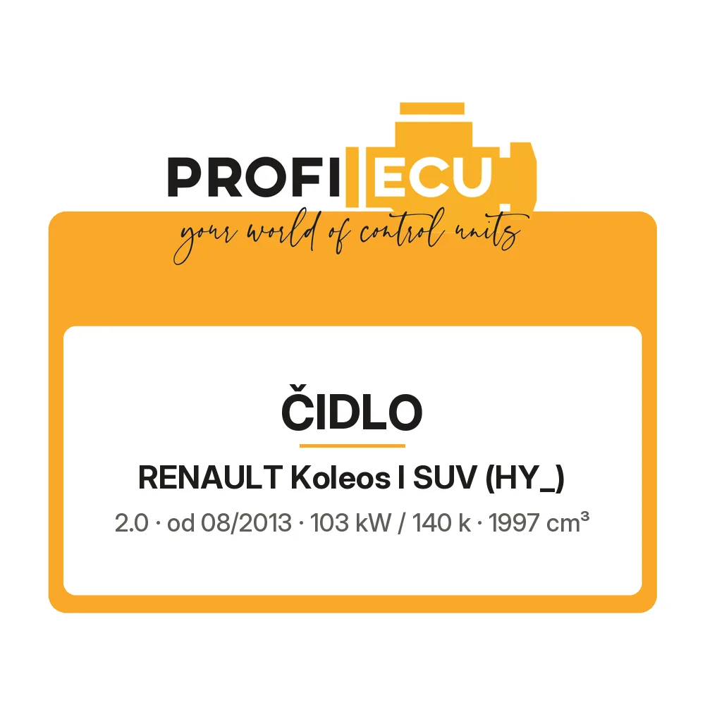 Etiketa ProfiECU: Čidlo pro Renault Koleos I SUV 2.0 103 kW