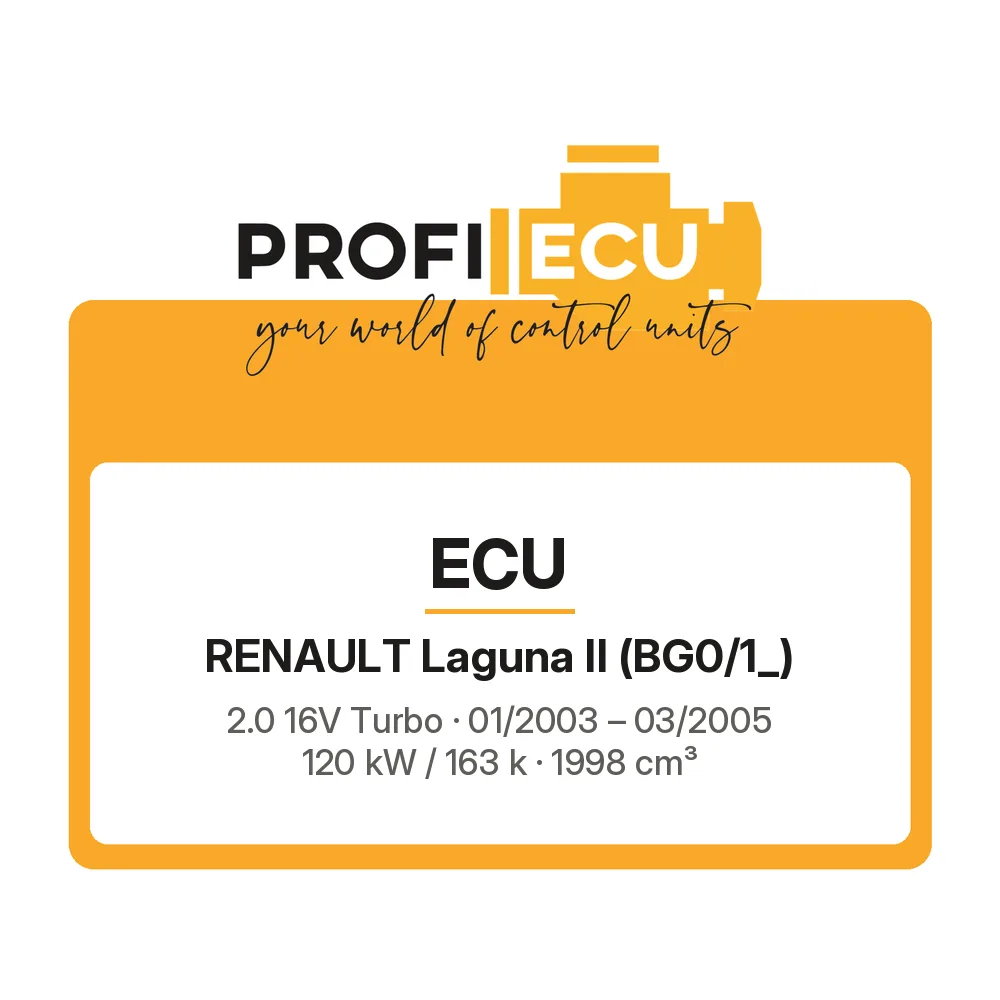 Etiketa ProfiECU: ECU pro Renault Laguna II 2.0 16V Turbo 120 kW