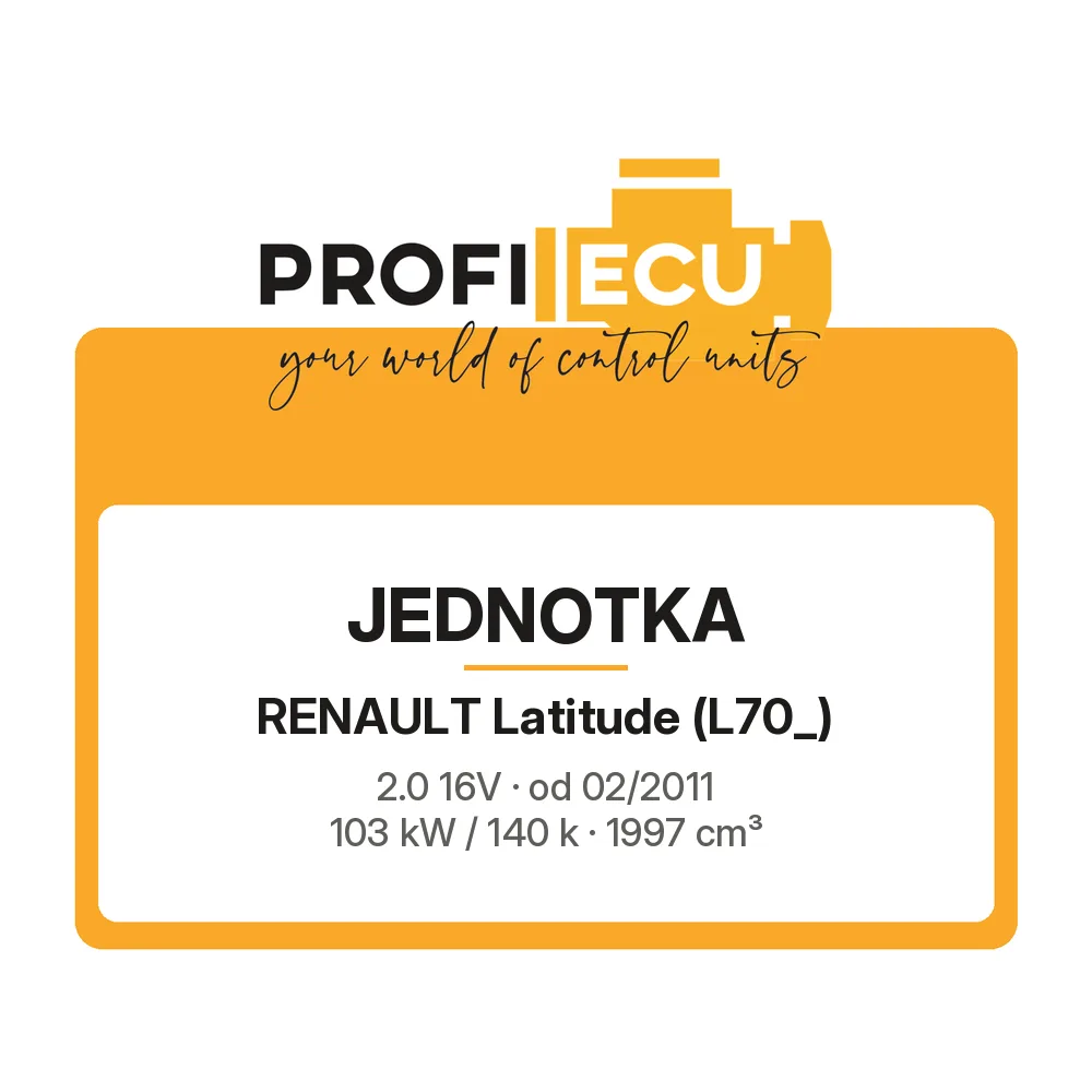 Etiketa ProfiECU: Jednotka pro Renault Latitude 2.0 16V 103 kW