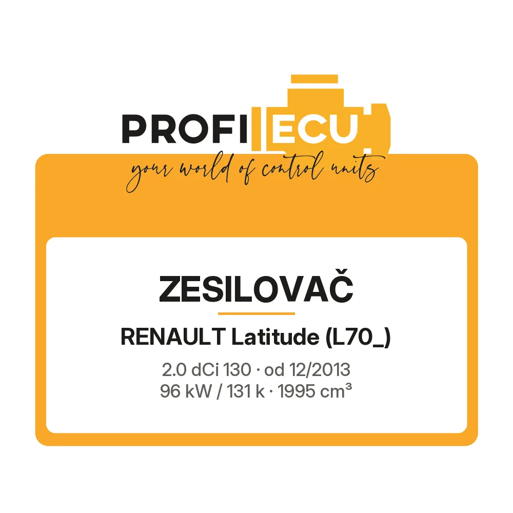 Etiketa ProfiECU: Zesilovač pro Renault Latitude 2.0 dCi 130 96 kW