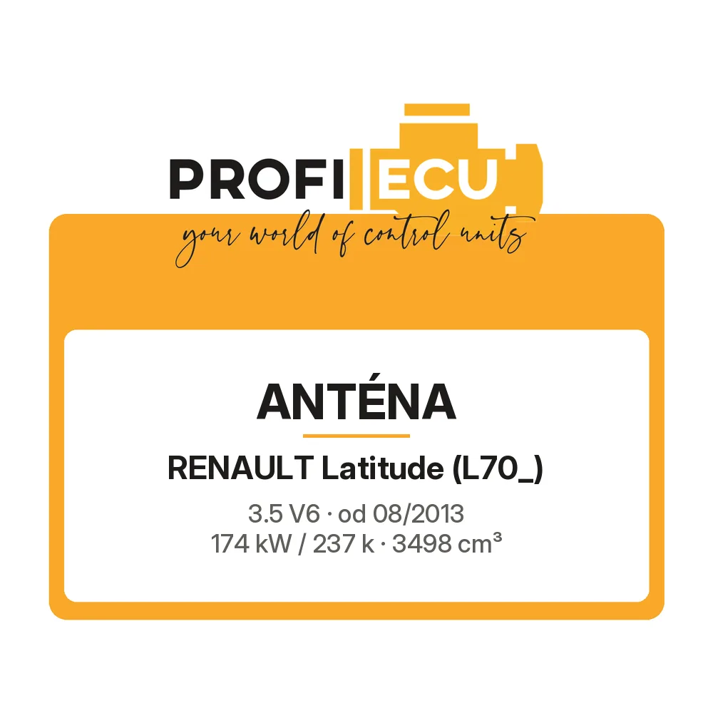 Etiketa ProfiECU: Anténa pro Renault Latitude 3.5 V6 174 kW