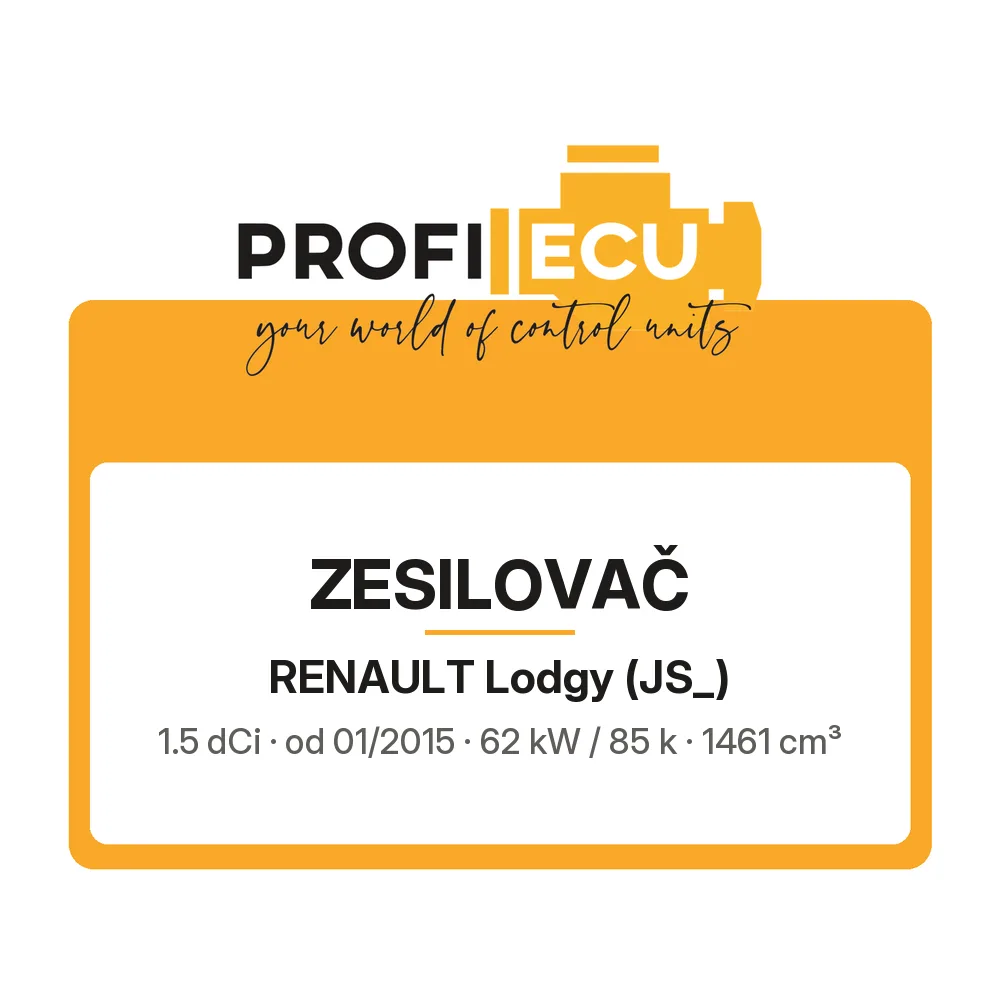 Etiketa ProfiECU: Zesilovač pro Renault Lodgy 1.5 dCi 62 kW