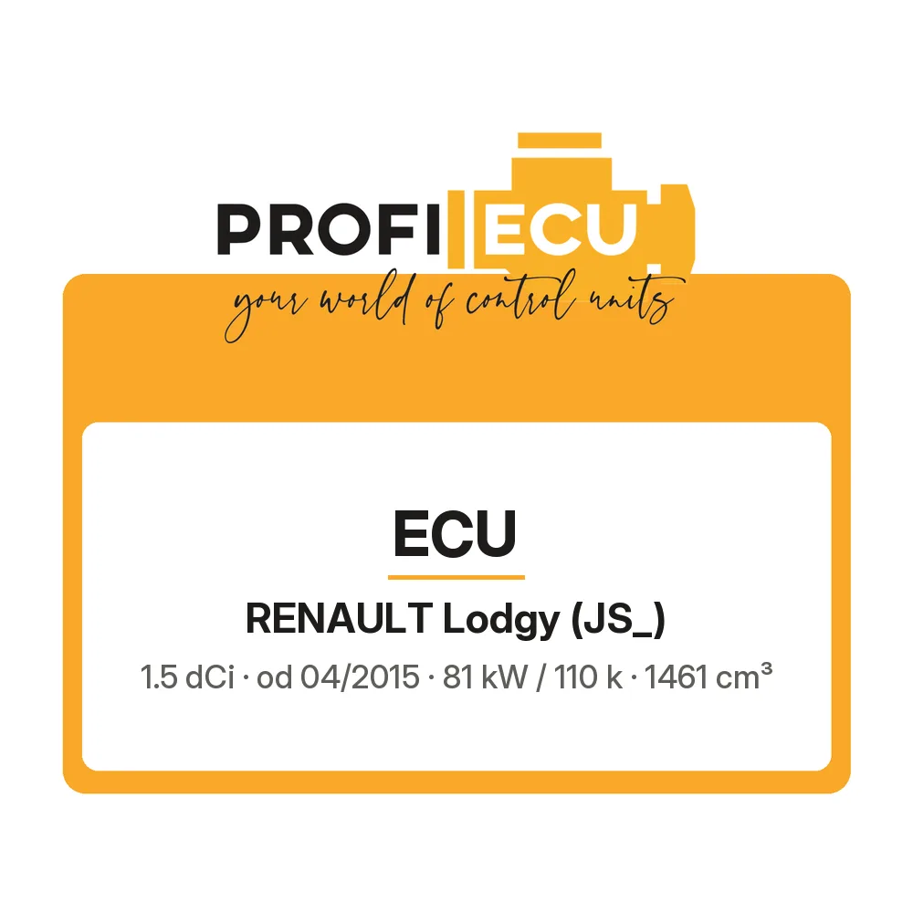 Etiketa ProfiECU: ECU pro Renault Lodgy 1.5 dCi 81 kW