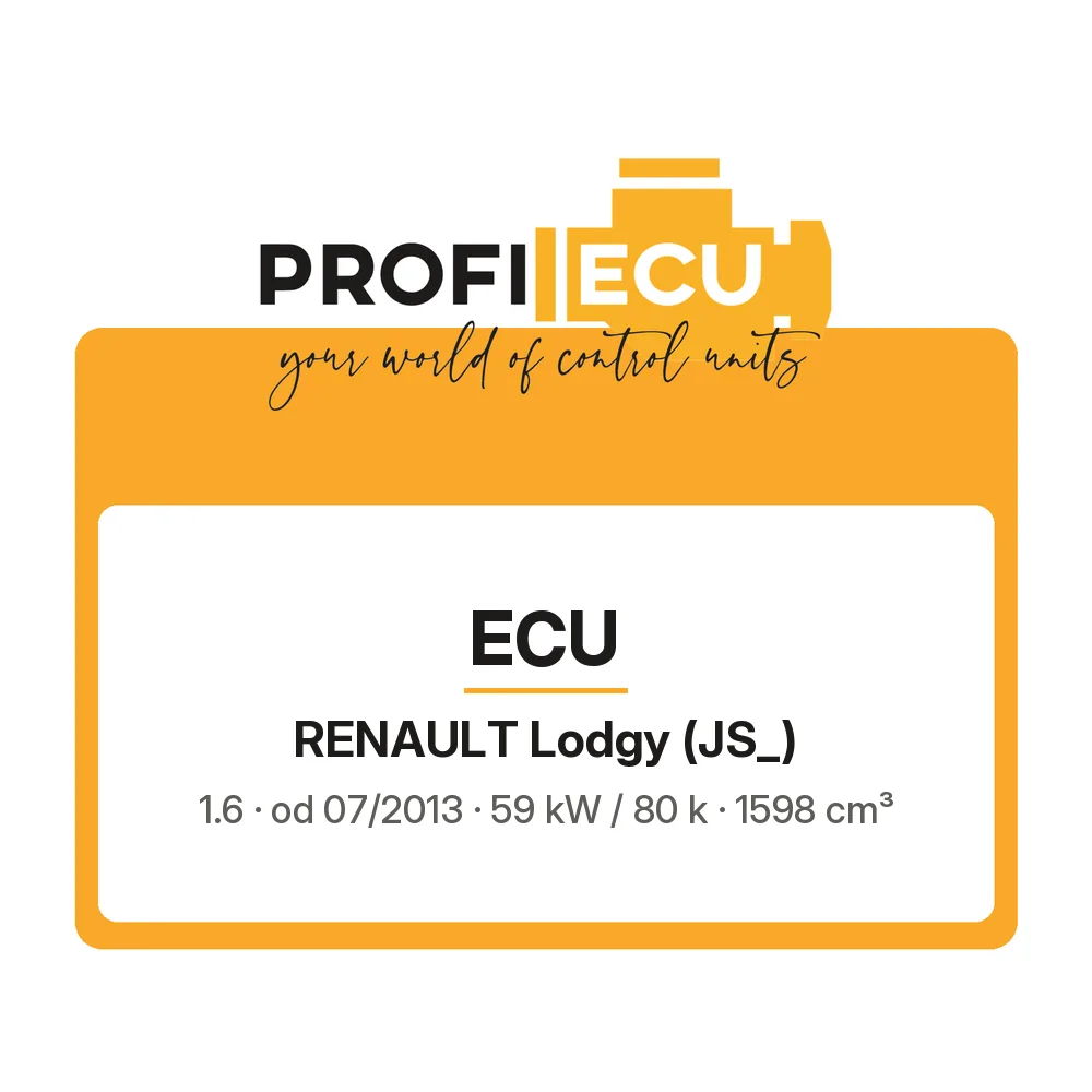 Etiketa ProfiECU: ECU pro Renault Lodgy 1.6 59 kW