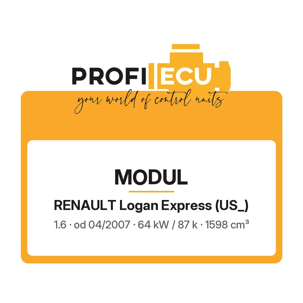 Etiketa ProfiECU: Modul pro Renault Logan Express 1.6 64 kW
