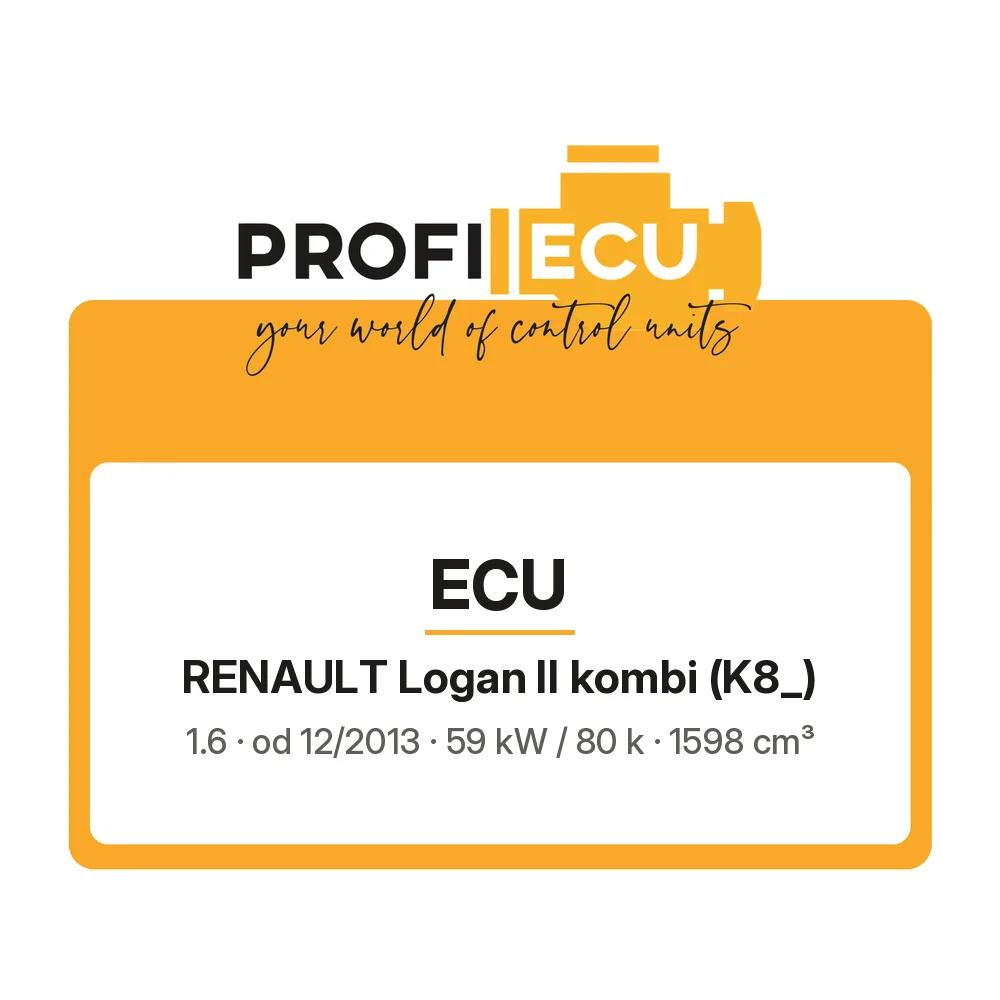 Etiketa ProfiECU: ECU pro Renault Logan II kombi 1.6 59 kW