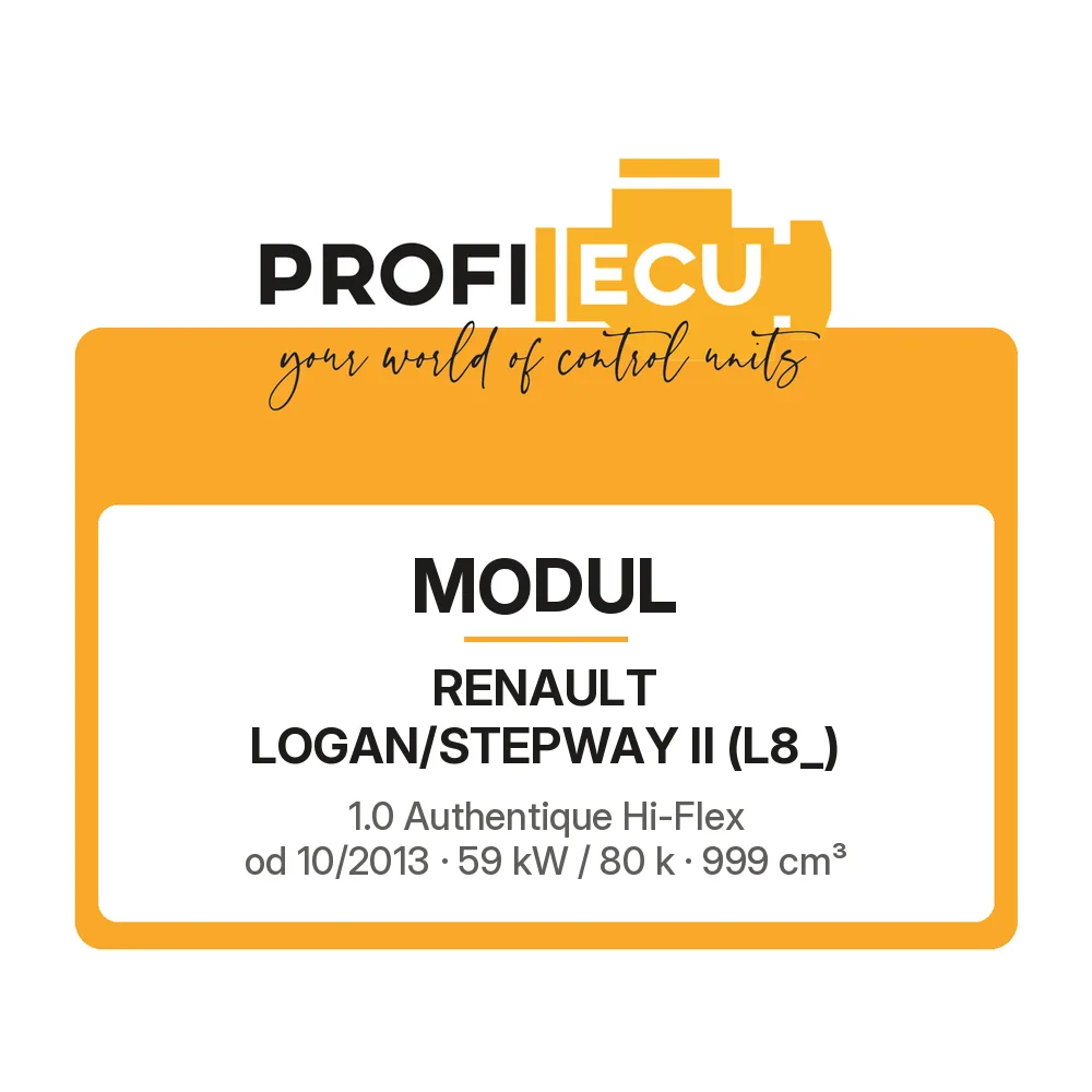 Etiketa ProfiECU: Modul pro Renault LOGAN/STEPWAY II 1.0 Authentique Hi-Flex 59 kW