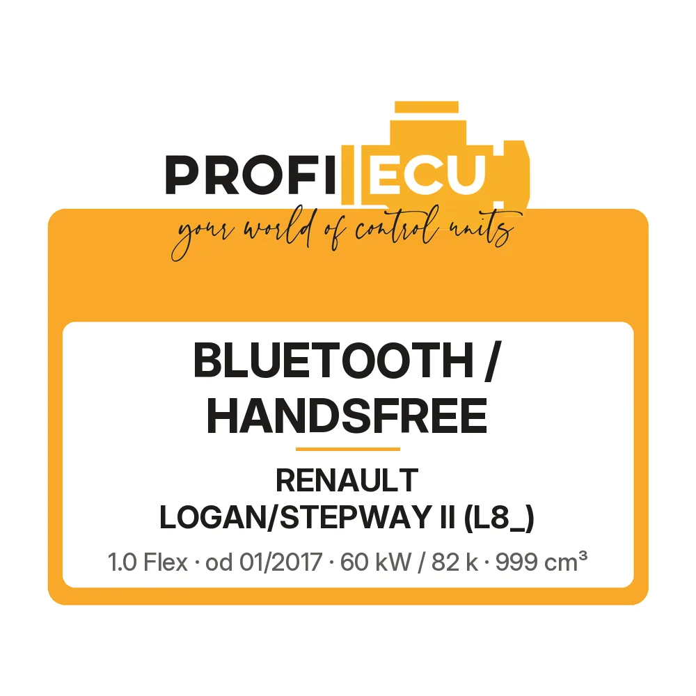 Etiketa ProfiECU: Bluetooth / Handsfree pro Renault LOGAN/STEPWAY II 1.0 Flex 60 kW