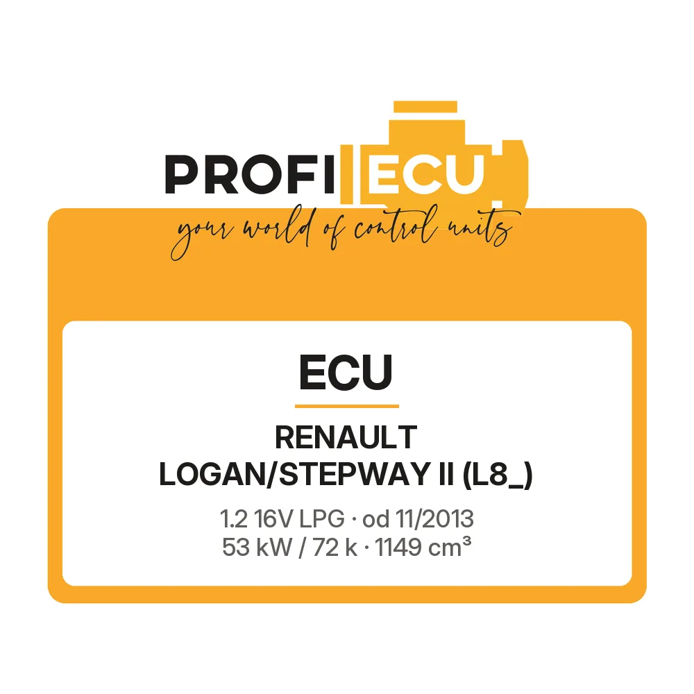 Etiketa ProfiECU: ECU pro Renault LOGAN/STEPWAY II 1.2 16V LPG 53 kW