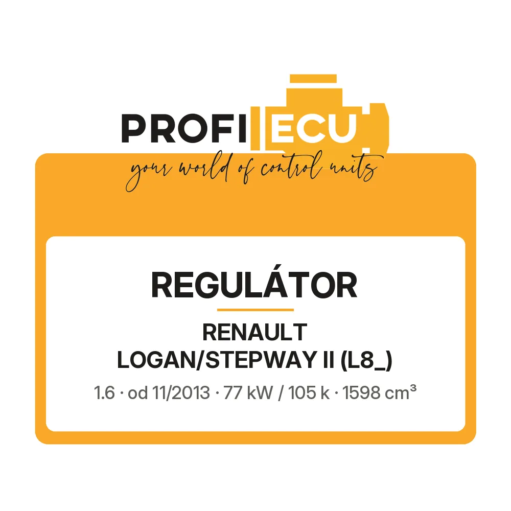Etiketa ProfiECU: Regulátor pro Renault LOGAN/STEPWAY II 1.6 77 kW