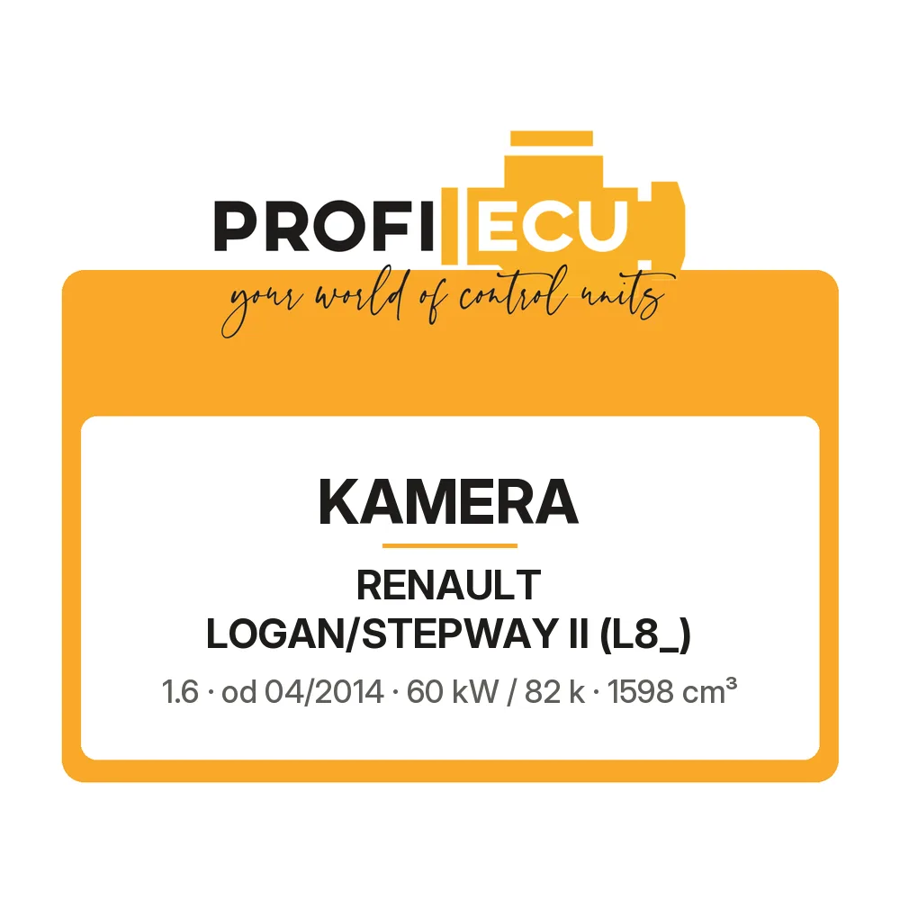 Etiketa ProfiECU: Kamera pro Renault LOGAN/STEPWAY II 1.6 60 kW