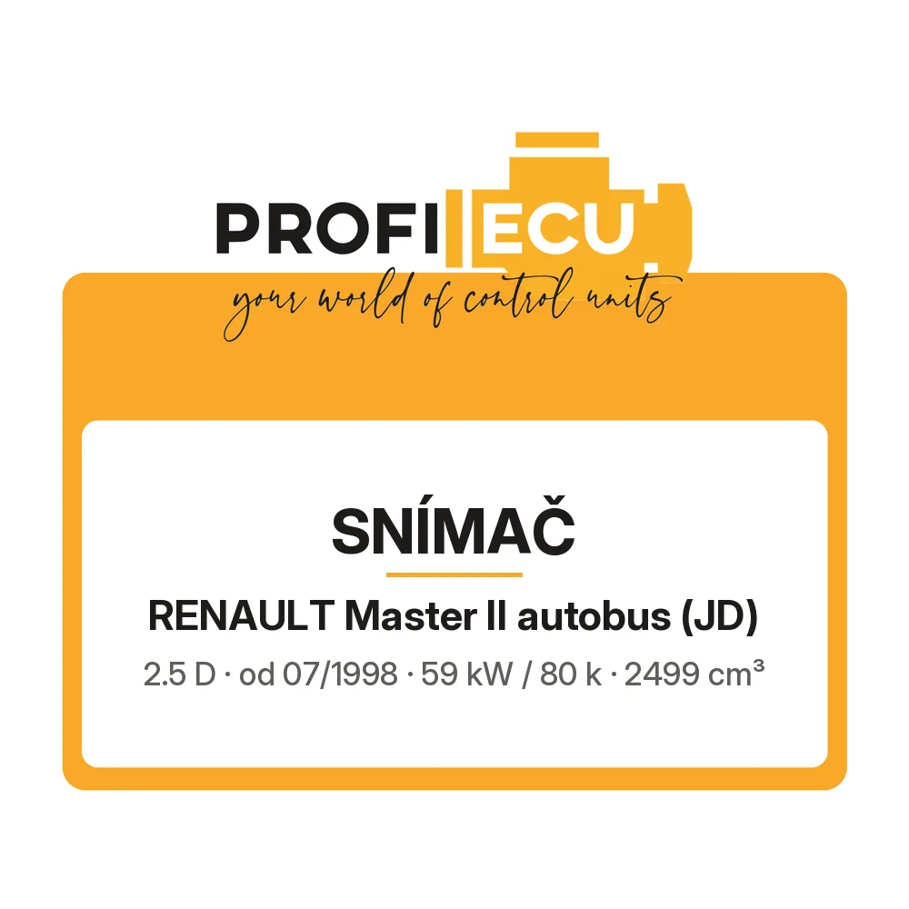 Etiketa ProfiECU: Snímač pro Renault Master II autobus 2.5 D 59 kW
