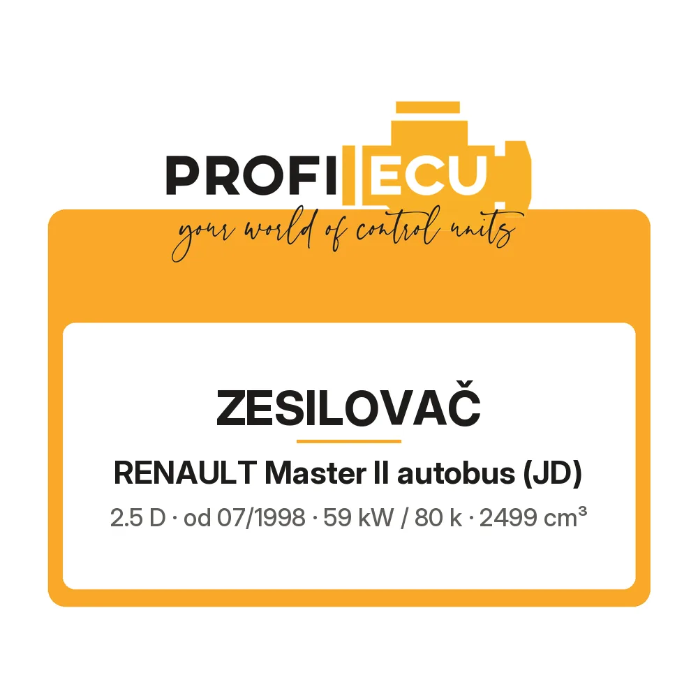 Etiketa ProfiECU: Zesilovač pro Renault Master II autobus 2.5 D 59 kW
