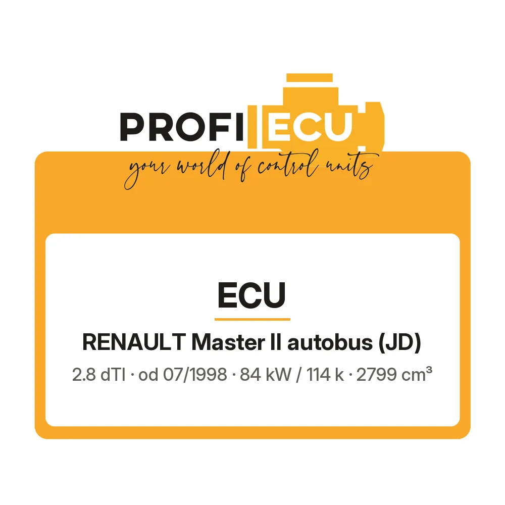 Etiketa ProfiECU: ECU pro Renault Master II autobus 2.8 dTI 84 kW