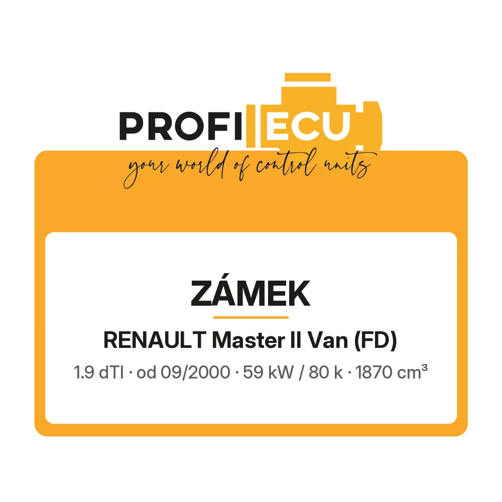 Etiketa ProfiECU: Zámek pro Renault Master II Van 1.9 dTI 59 kW